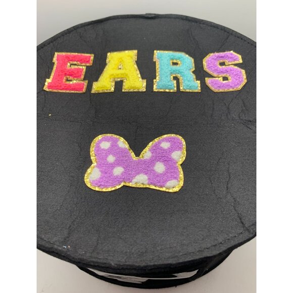 Mickey Mouse Ear Hat Holder Storage Bag With Embroidered Details & Zipper Closur - Picture 1 of 5